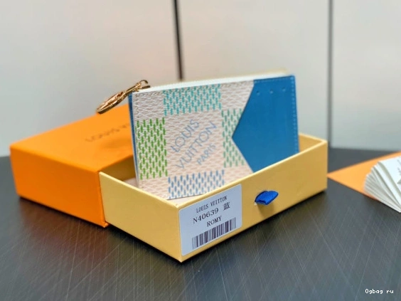 VUITTON Card Holder-12*8*0.8cm LOUIS Romy 0730